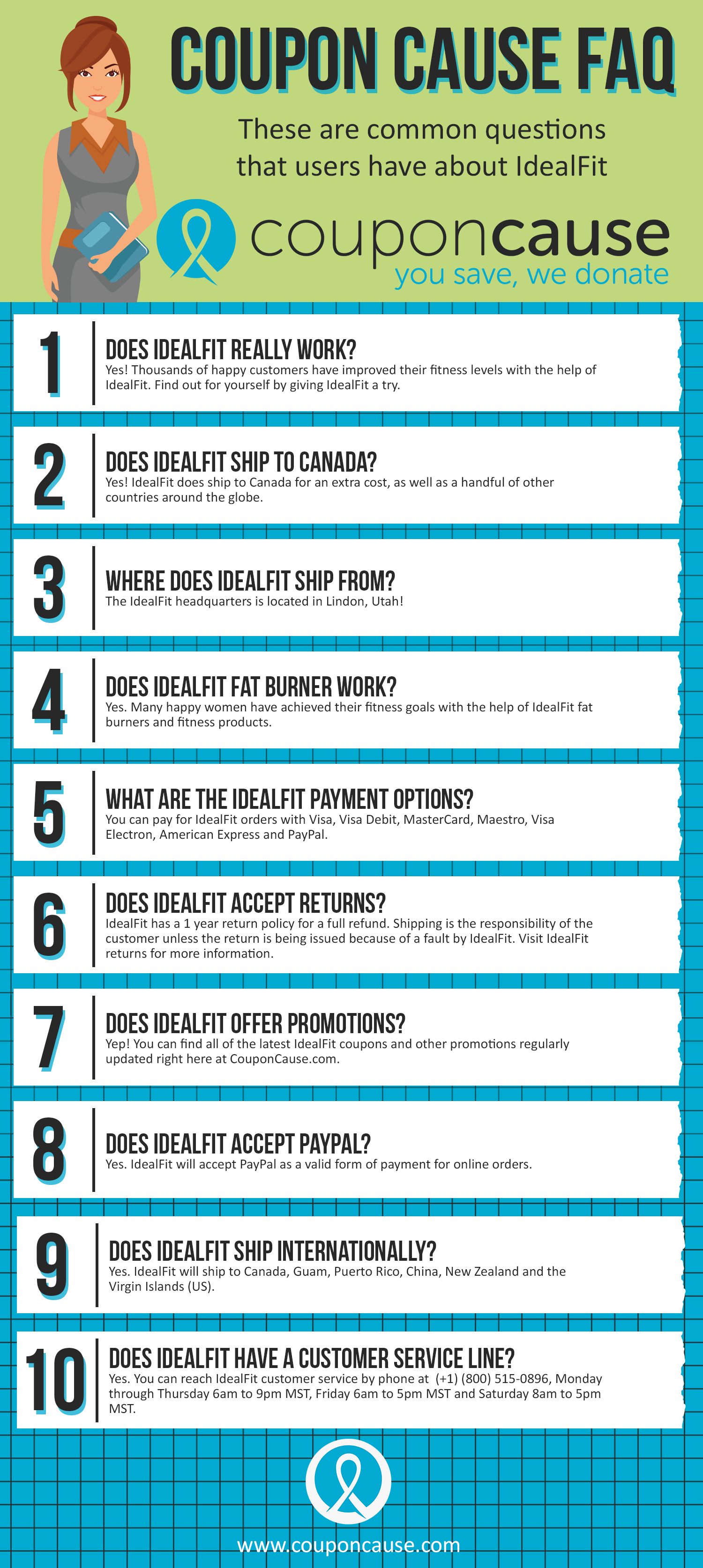 IdealFit Cause FAQ (C.C. FAQ) [INFOGRAPHIC]