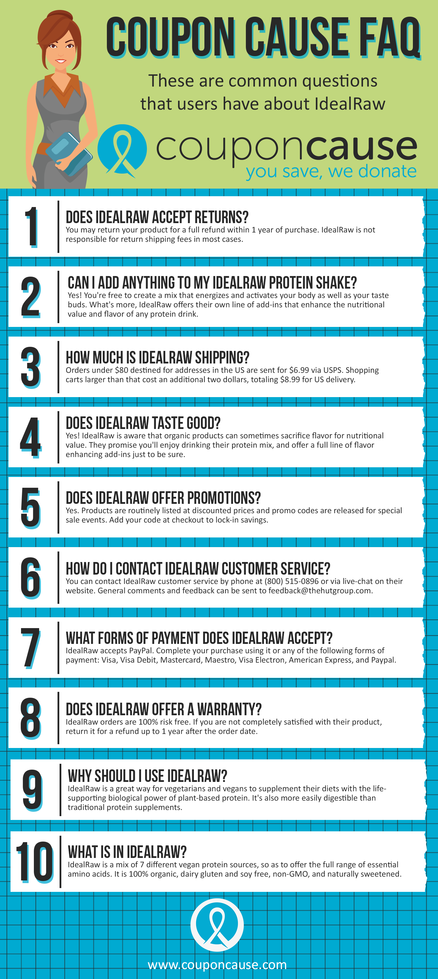 IdealRaw Cause FAQ (C.C. FAQ) [INFOGRAPHIC]
