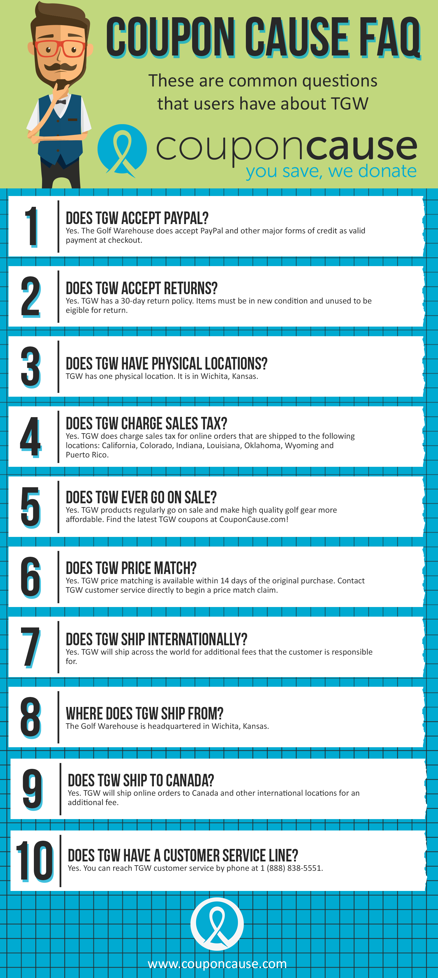 TGW Coupon Cause FAQ (C.C. FAQ) [INFOGRAPHIC]