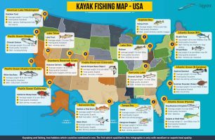 Kayak Fishing Map – USA [INFOGRAPHIC]