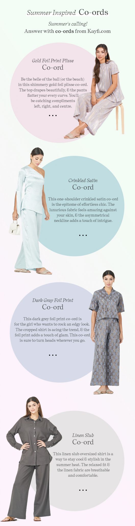 Summer Inspired Co-ord Sets [INFOGRAPHIC] [INFOGRAPHIC] - Galleryr ...