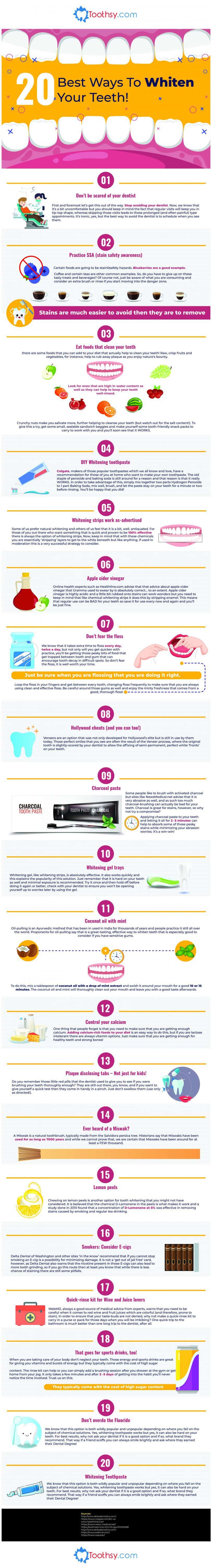 Top 20 Best Ways To Whiten Your Teeth!