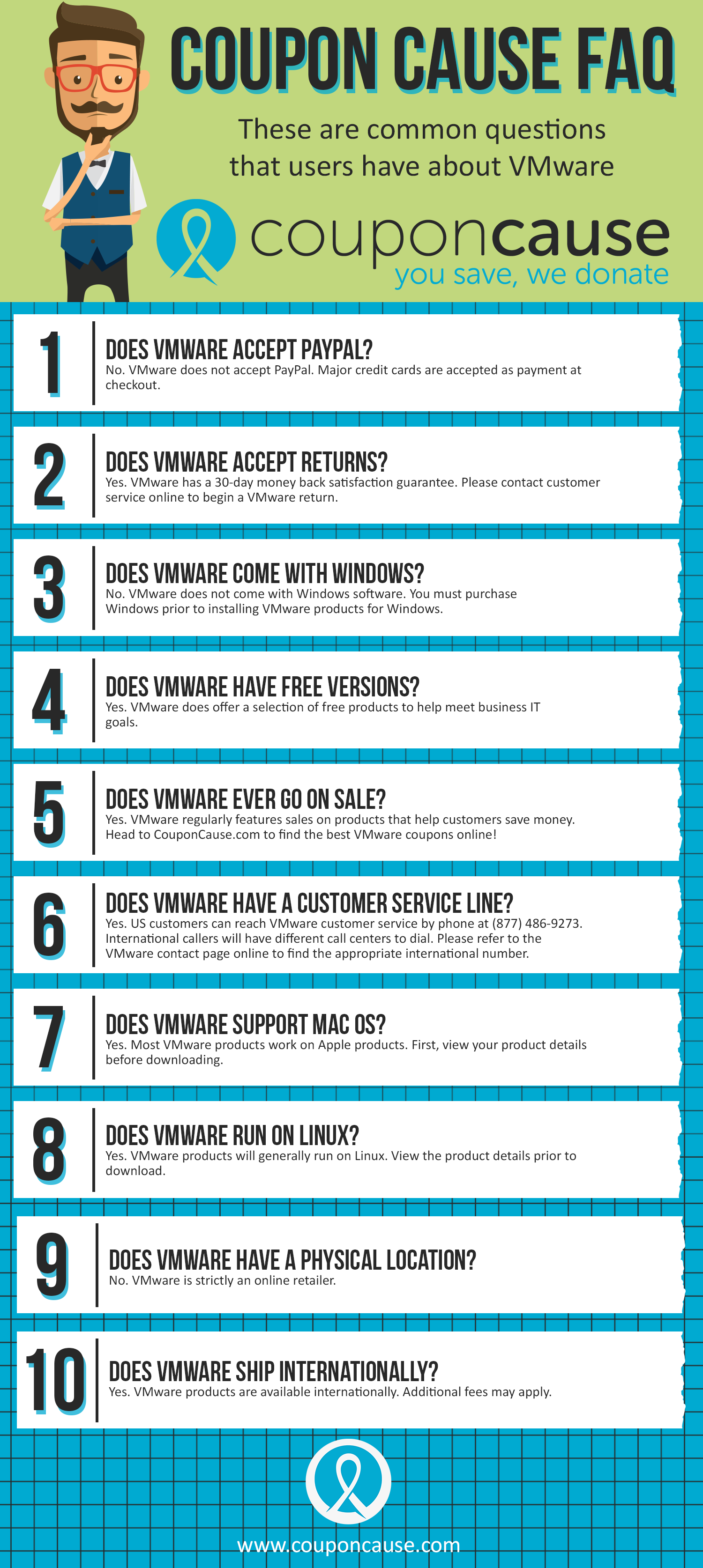 VMWare Coupon Cause FAQ (C.C. FAQ)